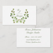 Eenvoudig gebladerte visitekaartje (Voorkant / Achterkant)