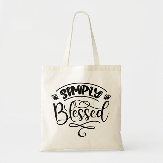 Eenvoudig geblesseerd tote bag (Voorkant)