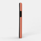 Eenvoudig gebold Initiaal Monogram koraalroze Case-Mate iPhone Case (Achterkant/rechts)