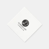 Eenvoudig gebruik van uw logo en website servetten (Hoek)