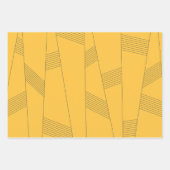 Eenvoudig, geel, modern abstract grafisch ontwerp inpakpapier vel (Voorkant)