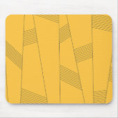 Eenvoudig, geel, modern abstract grafisch ontwerp muismat (Voorkant)