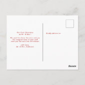 Eenvoudig gehuwd en prettig kerstfeest briefkaart (Achterkant)