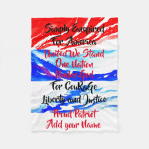 Eenvoudig geïnspireerd voor Amerika One Nation aan