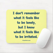 Eenvoudig geïrriteerd muismat (Met muis)