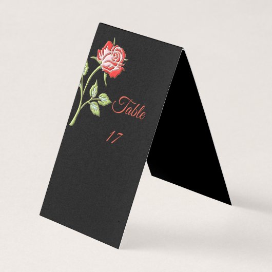 Eenvoudig gekleurd Roos Kaart (Voorkant)