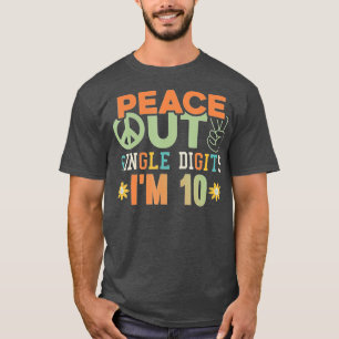 Eenvoudig gekleurde kleurstof Im 10-type 10th Birt T-shirt