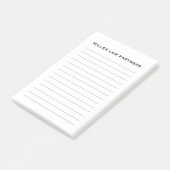 Eenvoudig gelinkte persoonlijke zakelijke activite post-it® notes (Schuin)