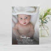 Eenvoudig geluid Bedankt Aangepaste foto Nieuwe Ba (Staand voorkant)