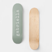 Eenvoudig geluid voor schrijfmachine monogram Naam Skateboard (Voorkant)