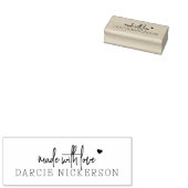 Eenvoudig gemaakt met liefdeshart 	rubberstempel (Gestempeld)