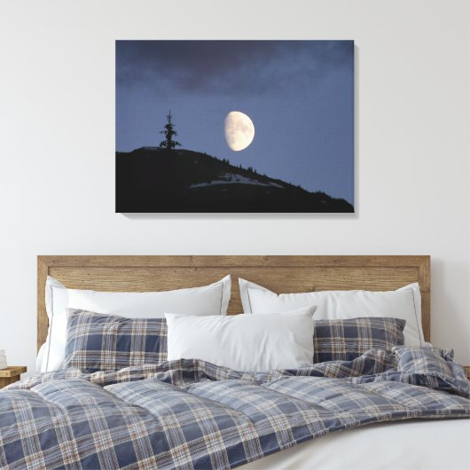 Eenvoudig gemateleerde schilderafdrukken canvas afdruk (Insitu (Slaapkamer))