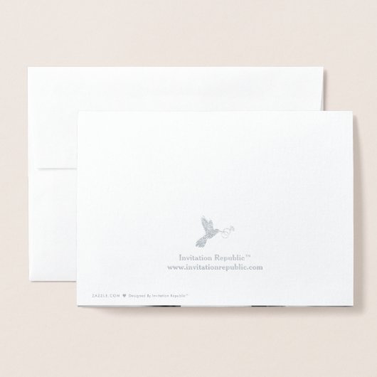 Eenvoudig Geometrisch Manuscript Foto Weduwschap D Folie Kaarten (Met envelop)