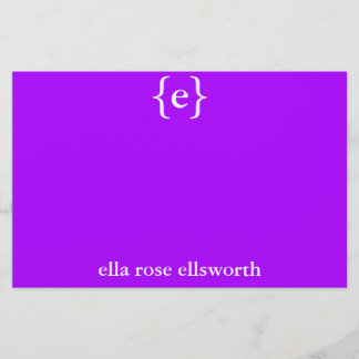 Eenvoudig gepersonaliseerd Briefpapier