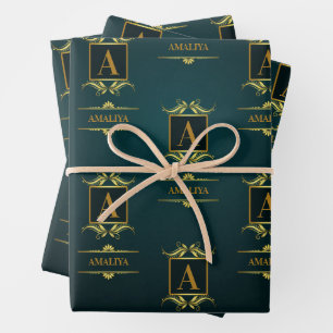 Eenvoudig, gepersonaliseerd, en één-van-een-soort  inpakpapier vel