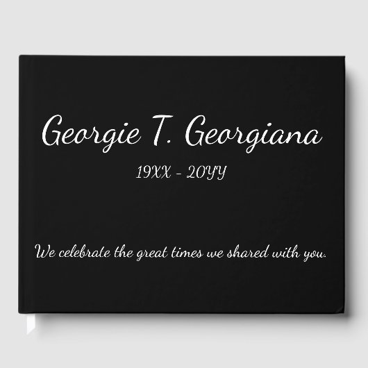 Eenvoudig & Gepersonaliseerd gastenboek (Voorkant)