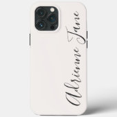 Eenvoudig gepersonaliseerd wit Case-Mate iPhone case (Achterkant)
