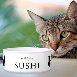 Eenvoudig gereserveerd voor een aangepaste kat voerbakje