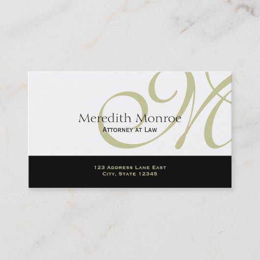 Eenvoudig geslaagd visitekaartje (Voorkant)