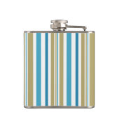 eenvoudig, gestreept patroon, met olijven en blauw heupfles (Achterkant)