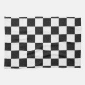 Eenvoudig gestructureerd dambord theedoek (Horizontaal)