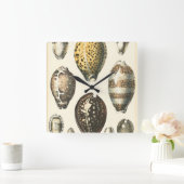 Eenvoudig gevormde zeeschelpen vierkante klok (Huis)