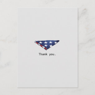 Eenvoudig gevouwen Amerikaanse vlag veteranen ontw Briefkaart