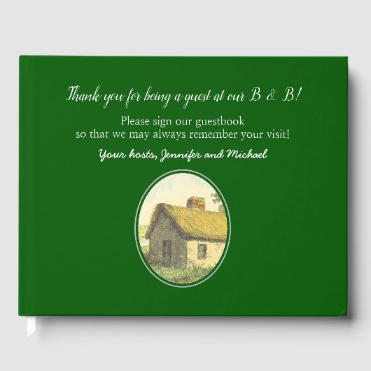 Eenvoudig, gewoon B en B gastenboek (Voorkant)