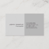 Eenvoudig Gewoon Modern Professioneel Elegant Grij Visitekaartje (Voorkant)