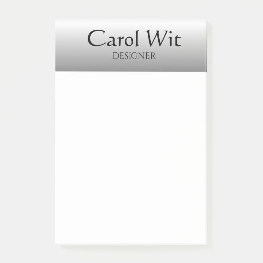 Eenvoudig glanzend post-it® notes (Voorkant)