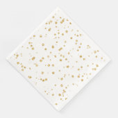 Eenvoudig 'Gold Confetti Wedding Reception'-decor Servetten (Hoek)