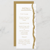 Eenvoudig Gold Edge-weddenschap Menu (Voorkant / Achterkant)