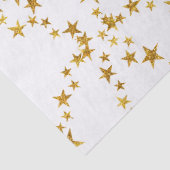 Eenvoudig Gold- en White Star-papier Tissuepapier (Detail)