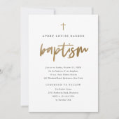 Eenvoudig Gold Script-religie Kaart (Voorkant)