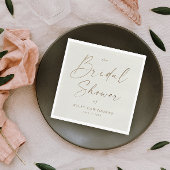 Eenvoudig Gold Script-Vrijgezellenfeest Servet