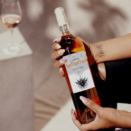 Eenvoudig gotisch Halloween feest Wijn Etiket