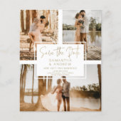 Eenvoudig goud, behalve datum 3 voor bruiloft met  (Voorkant)