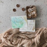 Eenvoudig Goud en Groen Minimalist Dank u