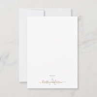 Eenvoudig goud & grijs script monogram witte begra