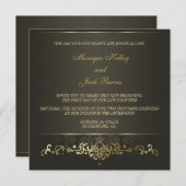 Eenvoudig goud kaart (Voorkant / Achterkant)