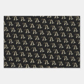 Eenvoudig Goud Script Eenentwintig 21ste Verjaarda Inpakpapier Vel (Voorkant 2)