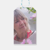 Eenvoudig goud zwarte 60e verjaardag cadeaulabel (Achterkant)