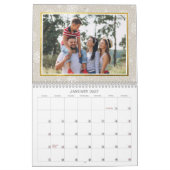 Eenvoudig Gouden Script Vrolijk Kerstfeest 2 Fotoc Kalender (Jan 2027)