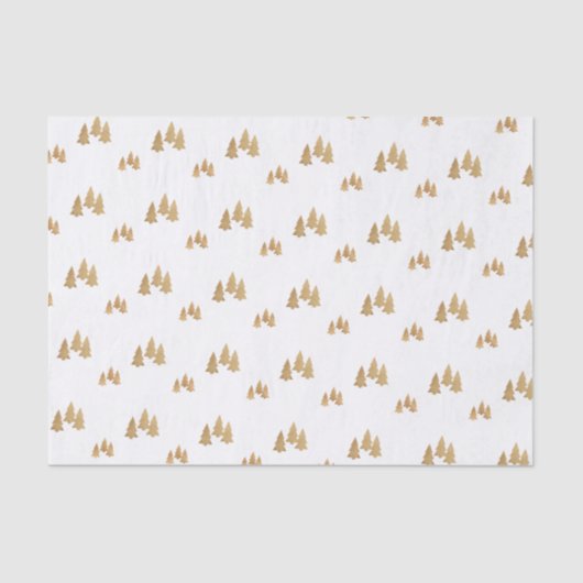 Eenvoudig gouden sinaasappel kerstmis tissuepapier (Voorkant)