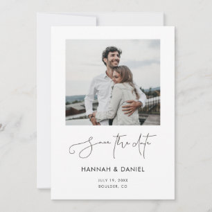 Eenvoudig grafisch minimalistisch modern script fo save the date