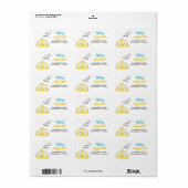 Eenvoudig Grappig Leuk Crazy Chicken Label (Full Sheet)