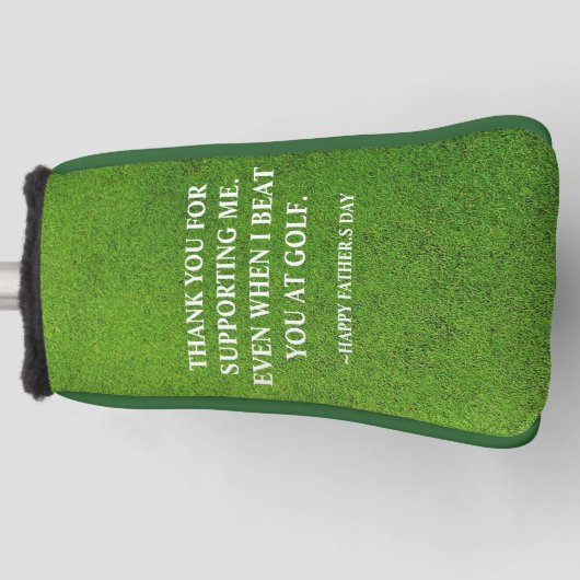 Eenvoudig Grappig Vaderdag Putter Golf Head Hoesje Golfheadcover (Voorkant)