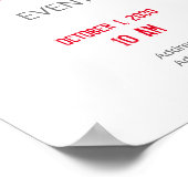 Eenvoudig grijs bedrijf poster (Hoek)