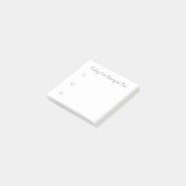 Eenvoudig grijs op witte dankbaarheid post-it® notes (Schuin)