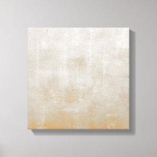 Eenvoudig grijs Oranje rustig abstract Canvas Afdruk